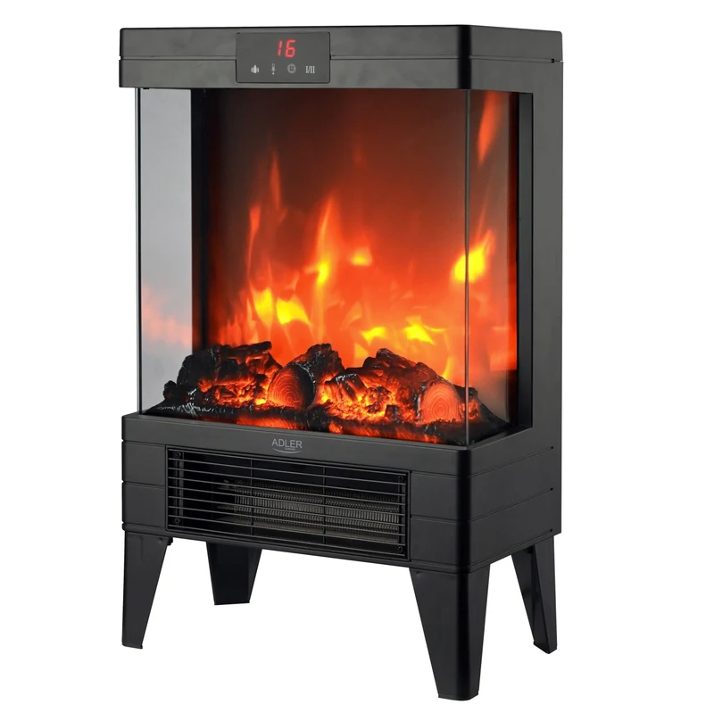 Elektrische haard - kachel met afstandsbediening – 2000W – 3D vlammen – Thermostaat