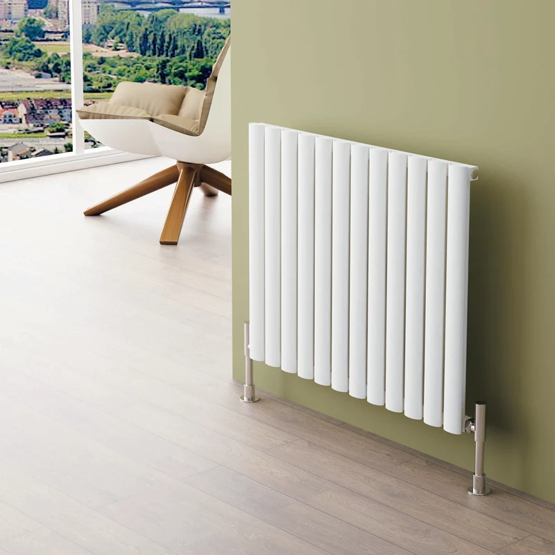 Tallis Horizontal Single Aluminium Radiator - 600mm Tall - Various Colours + Sizes