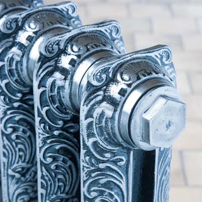 Rococo 1 Column Cast Iron Radiator - 560 Tall - Various Colours + Sizes
