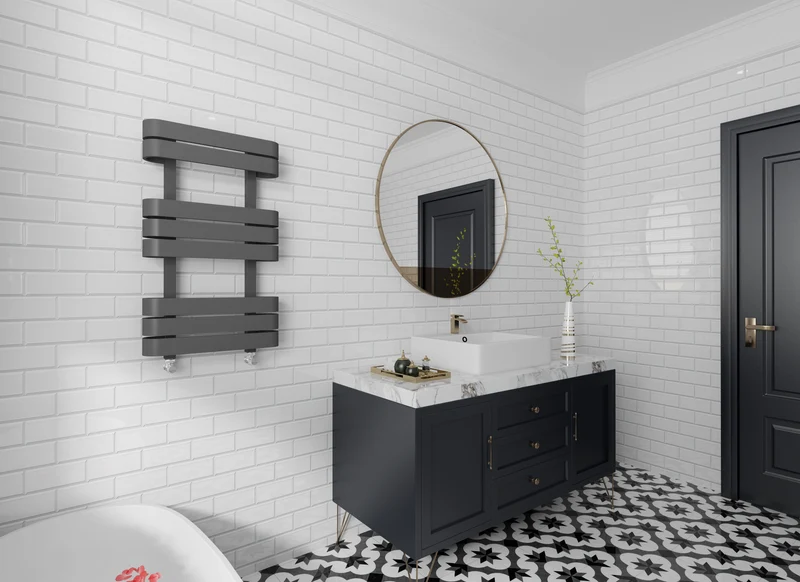 Calida Heated Towel Rail - Various Sizes - Carbon