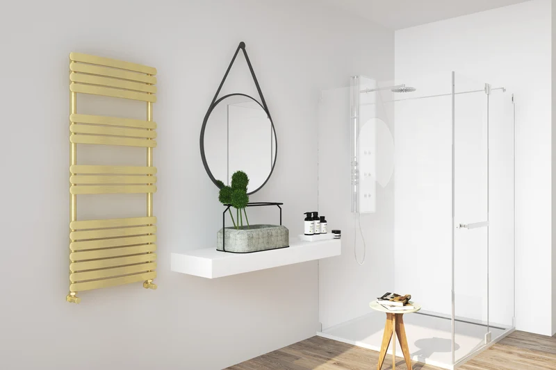 Belieza Heated Towel Rail - Various Sizes - Brushed Brass