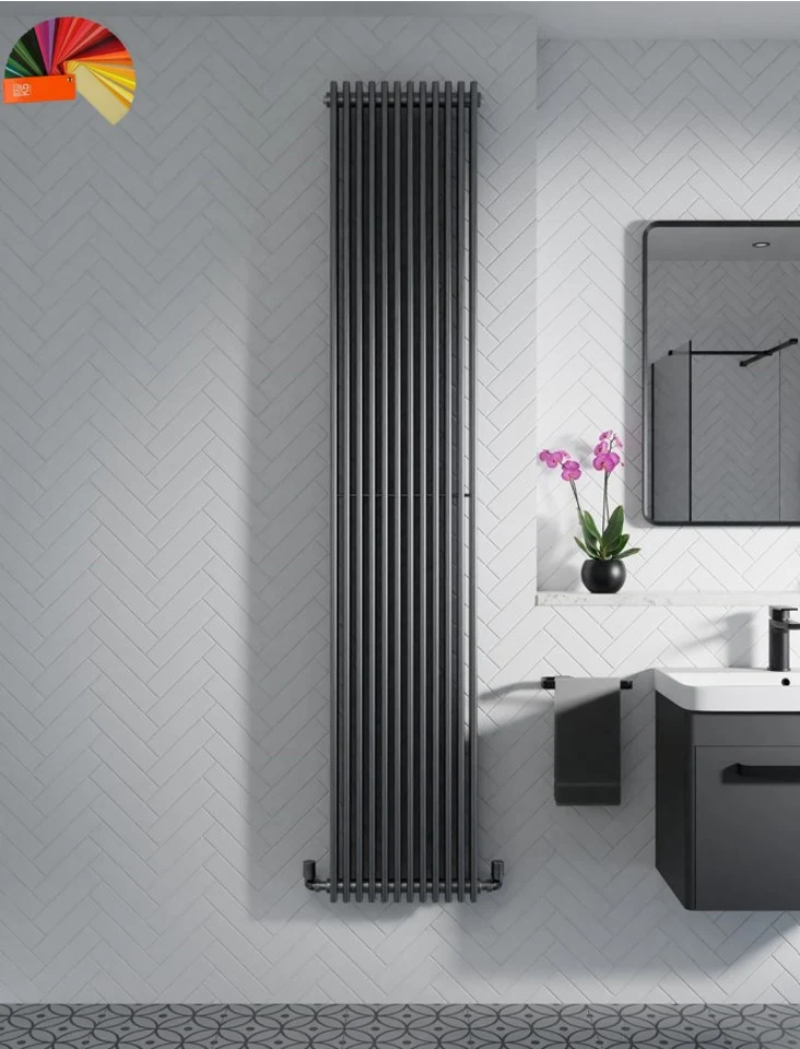 Kalora Vertical Single Radiator - Various Sizes - Bespoke Colours