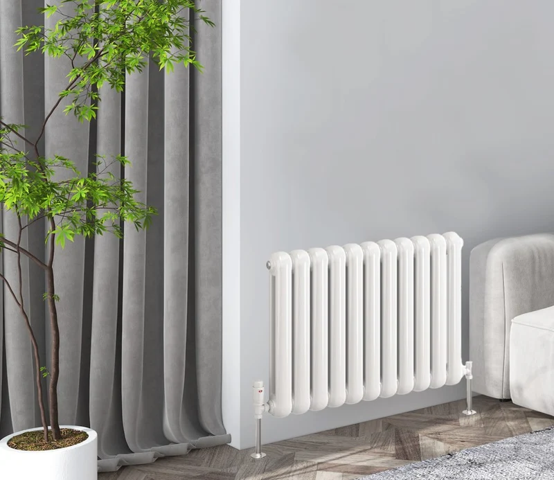 Rond Horizontal Radiator - Various Sizes - White