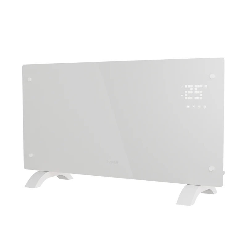 Hombli Smart Convection Heater - 2000W White Glass