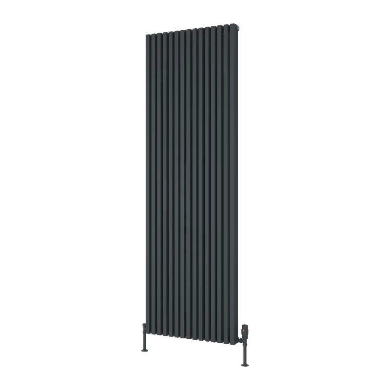 Albano Vertical Aluminium Radiator - Anthracite - Various Sizes