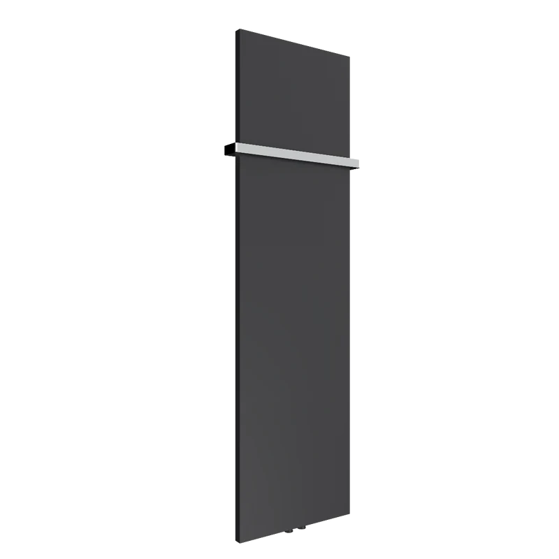 Slimline Designer Radiator with Towel Hanging Bar - Anthracite