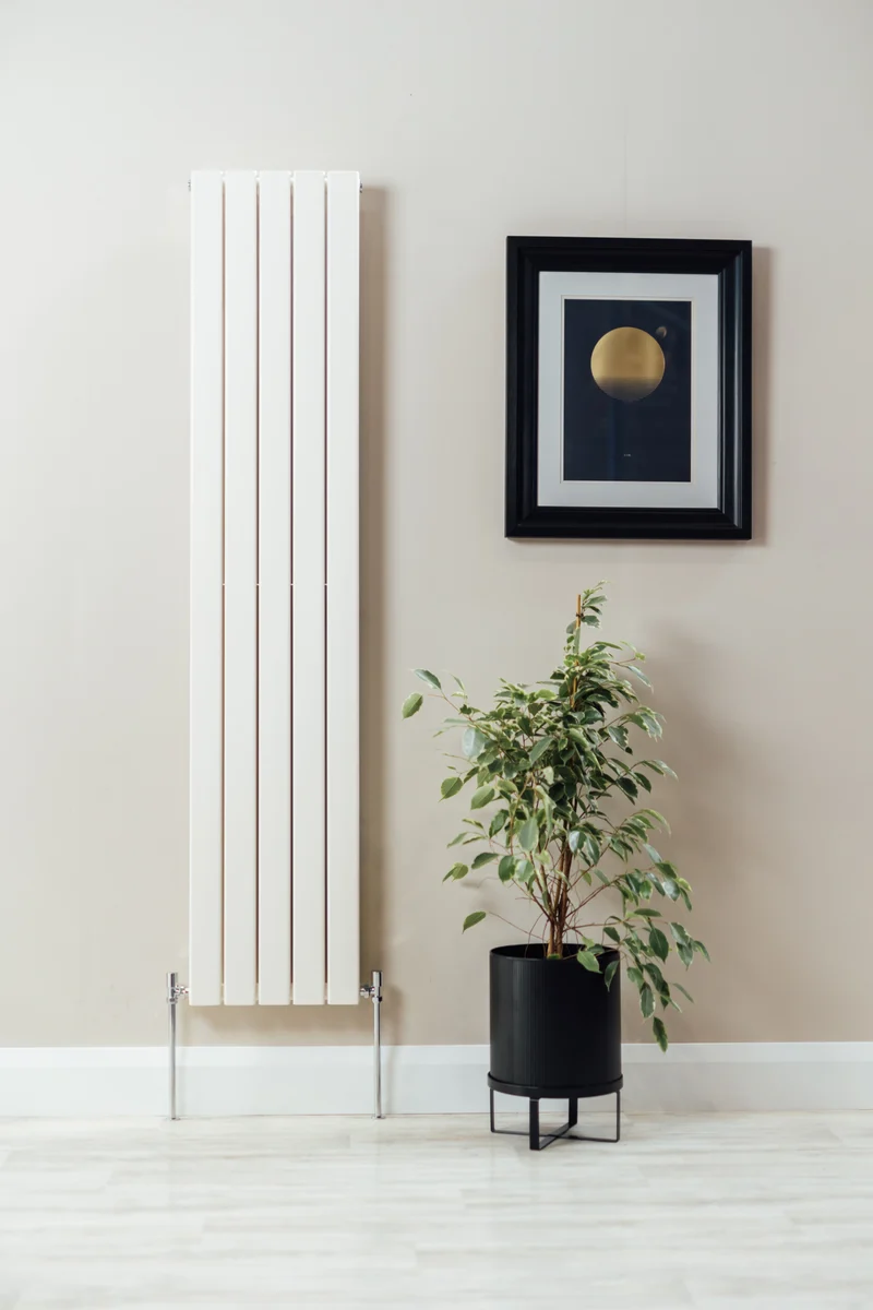 Consol Vertical Single Radiator - Various Sizes - White