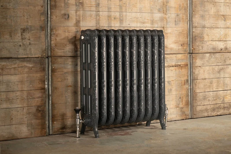 Rococo 3 Column Cast Aluminium Radiator - 450 Tall - Various Colours - Various Sizes