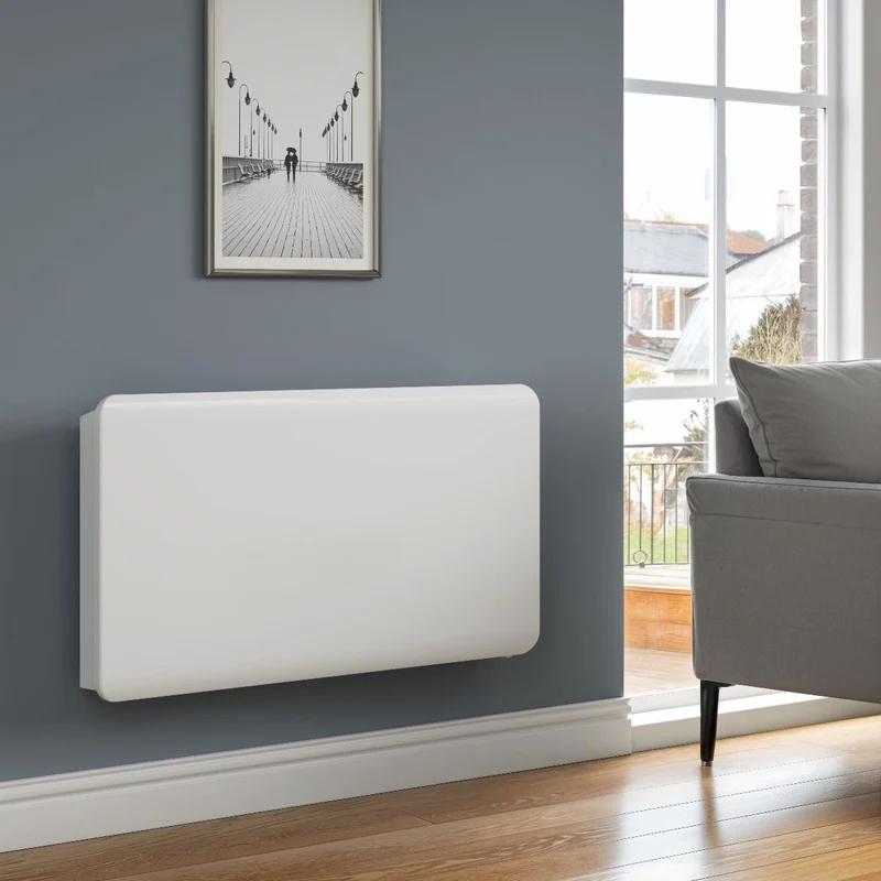 Odet Horizontal Electric Aluminium Radiator - Various Sizes - White