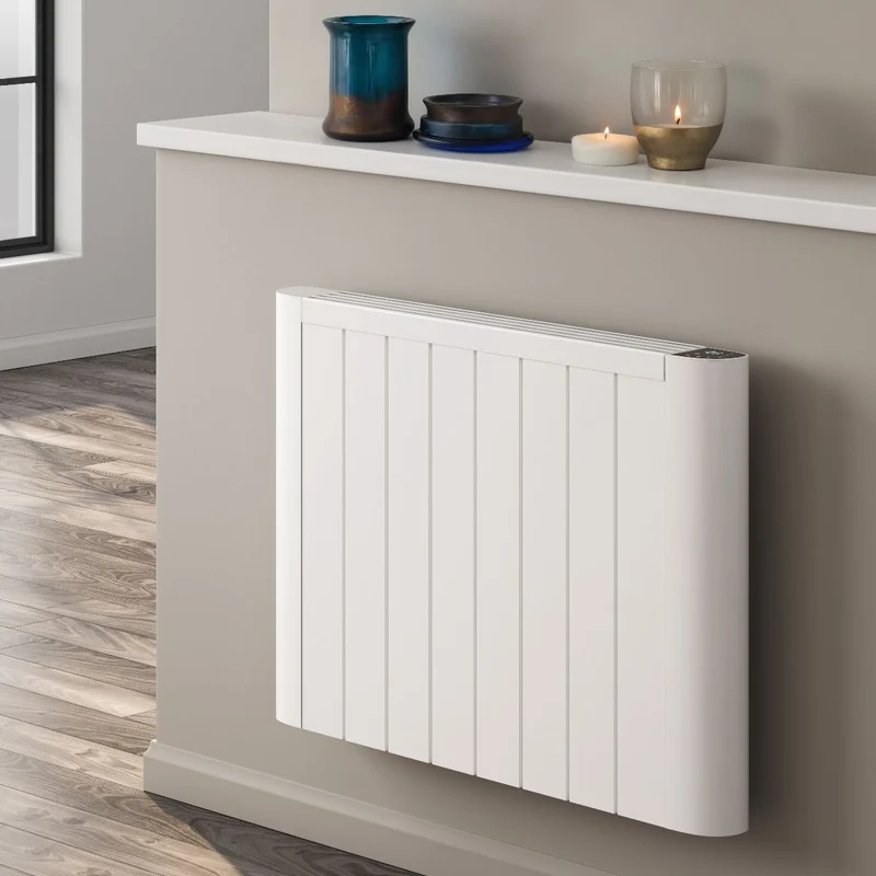 Serre Horizontal Electric Aluminium Radiator - Various Sizes - White