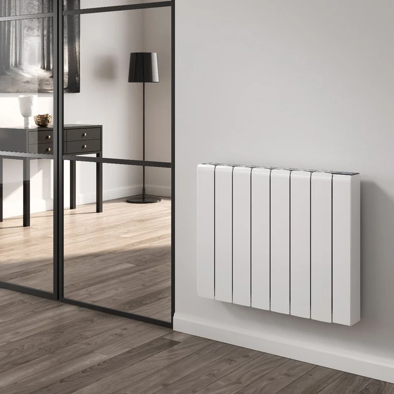 Aron Horizontal Electric Aluminium Radiator - Various Sizes - White