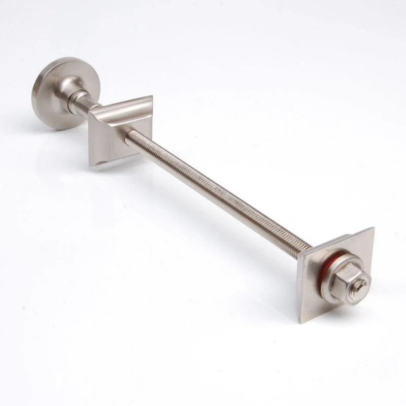 Luxury Cast Iron Radiator Wall Stay - Satin Brushed Nickel