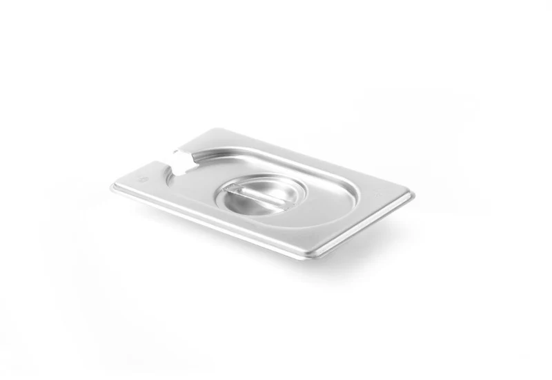 Deksel voor Gastronormbak met lepeluitsparing | HENDI | Kitchen Line | GN 1/9 | 176x108mm