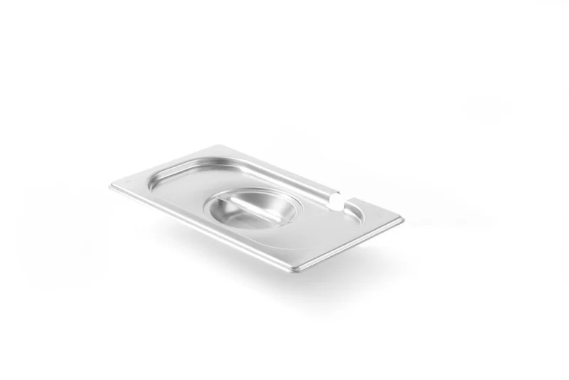 Deksel voor Gastronormbak met lepeluitsparing | HENDI | Kitchen Line | GN 1/4 | 265x162mm