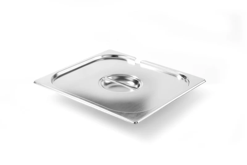 Deksel voor Gastronormbak met lepeluitsparing | HENDI | Kitchen Line | GN 2/3 | 354x325mm