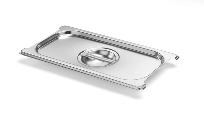 Deksel voor Gastronormbak met handgreepuitsparing | HENDI | Budget Line | GN 1/3 | 325x176mm