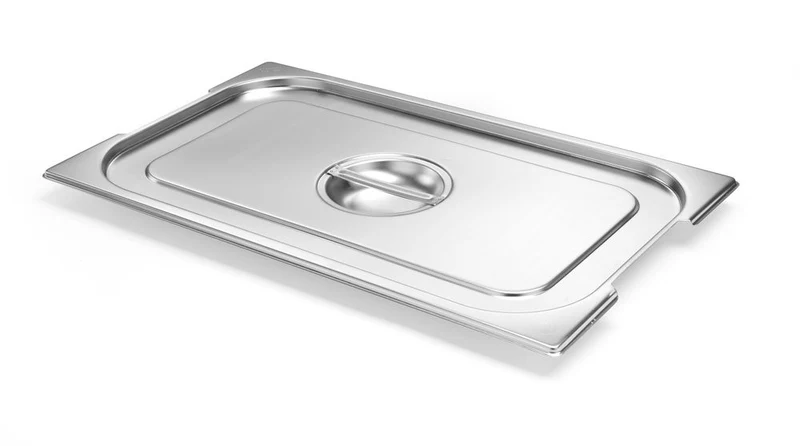 Deksel voor Gastronormbak met handgreepuitsparing | HENDI | Budget Line | GN 1/1 | 530x325mm