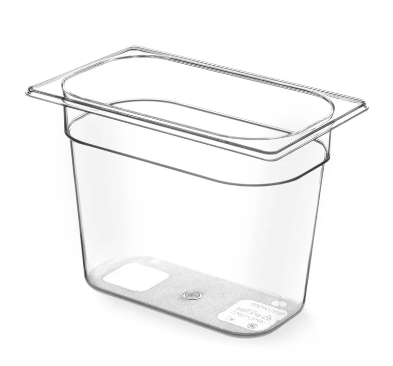 Gastronormbak Tritan | HENDI | GN 1/4 | 4L | Transparant | 265x162x(H)150mm