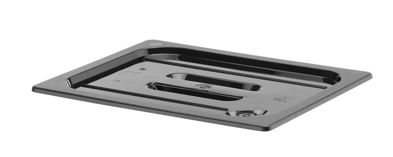Deksel voor Gastronormbak Polycarbonaat | HENDI | GN 1/2 | Zwart | 325x265mm