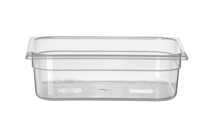 Gastronormbak Polypropyleen | HENDI | Profi Line | GN 1/2 | 6,5L | Transparant | 325x265x(H)100mm