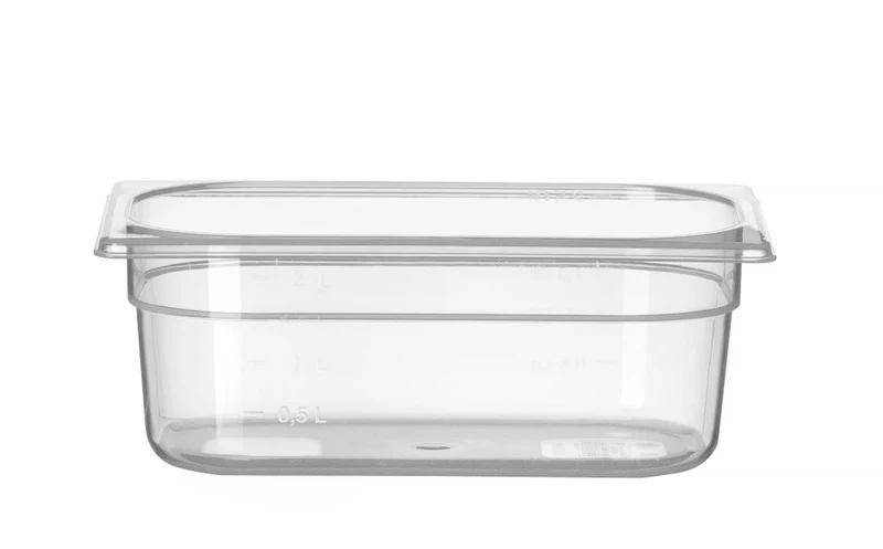 Gastronormbak Polypropyleen | HENDI | Profi Line | GN 1/4 | 2,8L | Transparant | 265x162x(H)100mm
