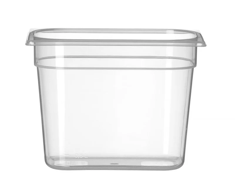Gastronormbak Polypropyleen | HENDI | Profi Line | GN 1/4 | 5,5L | Transparant | 265x162x(H)200mm