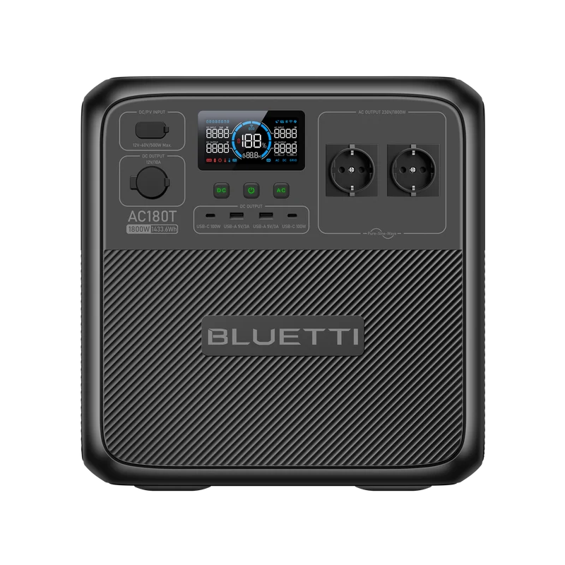 BLUETTI AC180T Solar Portable Power Station | 1.800W 1.433Wh