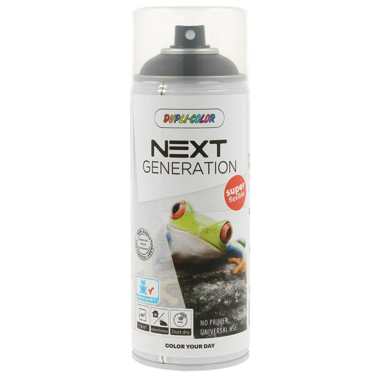 Dupli-Color Next spuitlak mat RAL9005 gitzwart 400ml