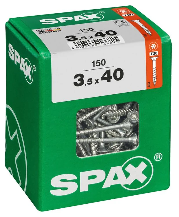 Spax schroef T-star plus verzonken kop 3,5x40mm 150st
