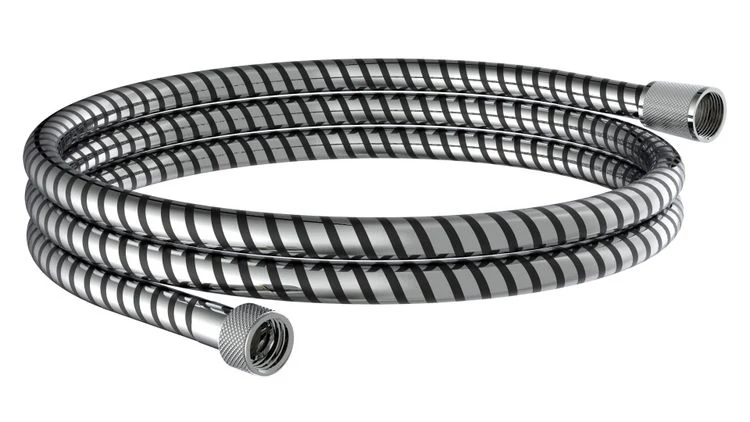Schutte Hogaflex doucheslang kunststof chroom, zwart 200cm