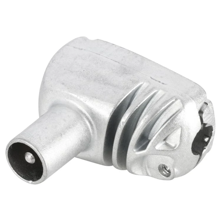 Q-Link coax stekker 1x male haaks zilver