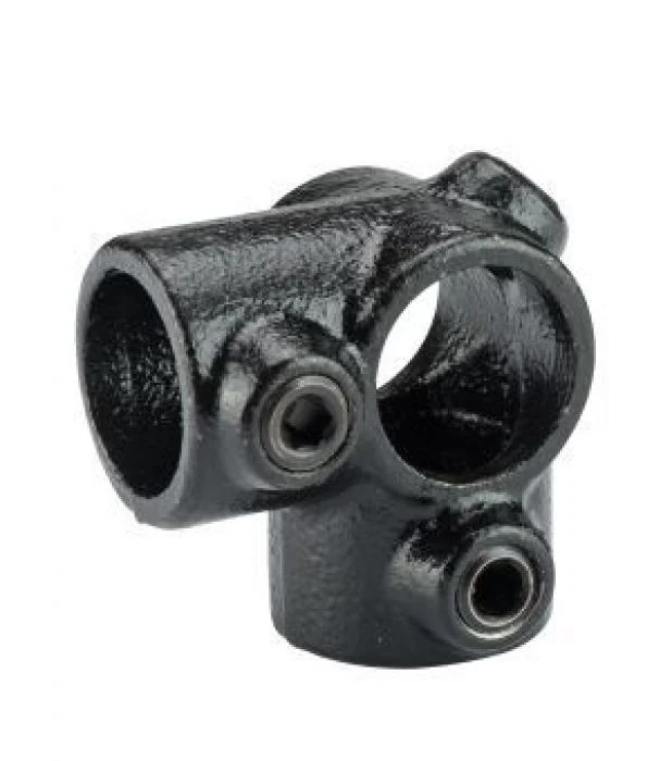 Steigerbuis koppeling hoekverbinder zwart Ø28mm