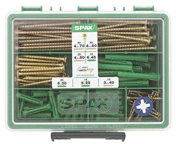 Spax schroef met plug pozidrive verzinkt 130st