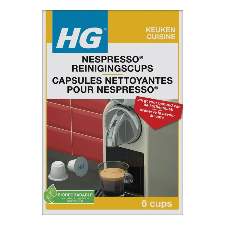 HG nespresso reinigingscups 6st