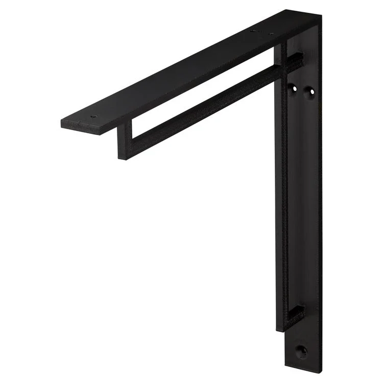 Duraline plankdrager aluminium zwart 14,5x14,5cm