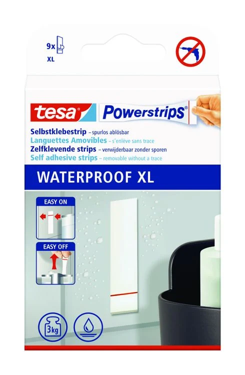 Tesa Powerstrips kleefstrip wit