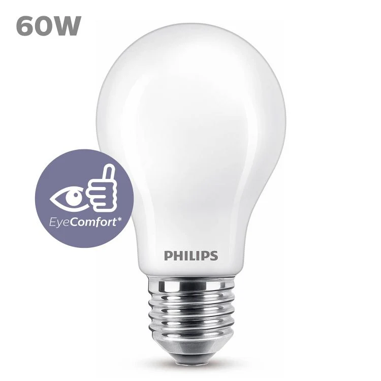 Philips LED lamp kogel E27 mat warm wit 6W 806LM