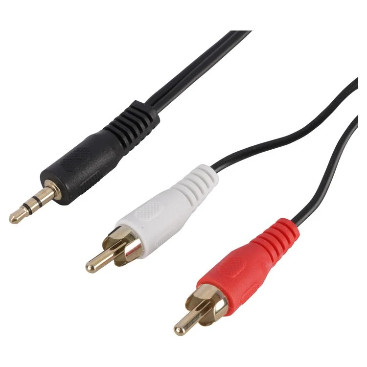 Q-Link Tulp kabel rood, wit 5m
