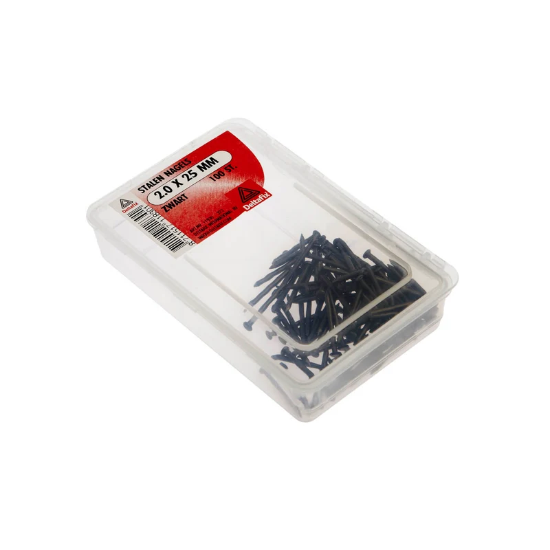 Deltafix nagels afgeplatte bol-verzonken kop gehard 2x25mm 100st