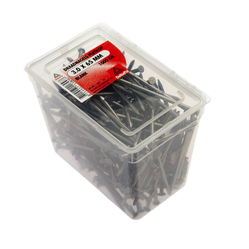 Deltafix draadnagel blank staaldraad blank 3,0x65mm 1kg