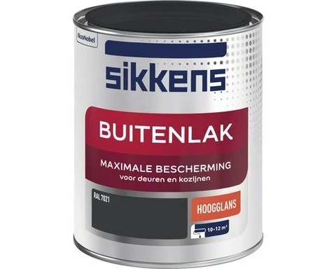 Sikkens Buitenlak hoogglans RAL7021 750ml