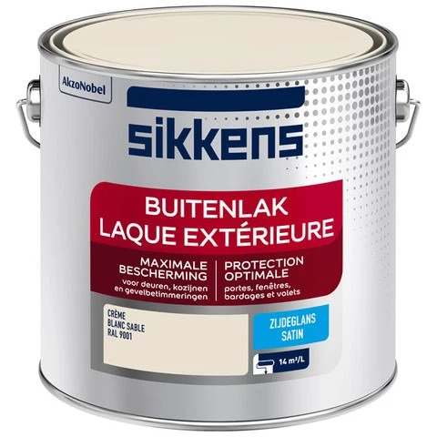 Sikkens Buitenlak zijdeglans RAL9001 2,5L