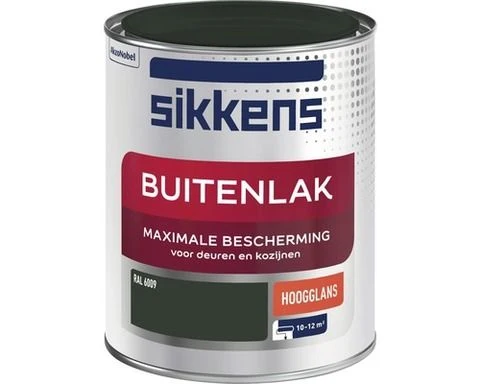 Sikkens Buitenlak hoogglans RAL6009 750ml