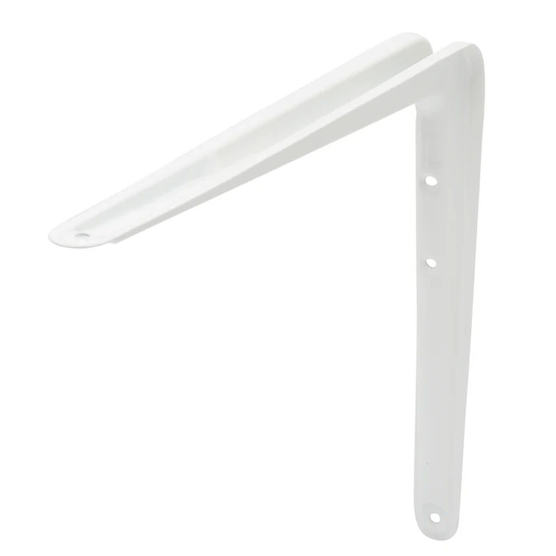 Duraline plankdrager enkel staal wit 30x25cm