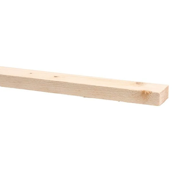 Vurenhout lat ruw 4,8x2,2cm 360cm