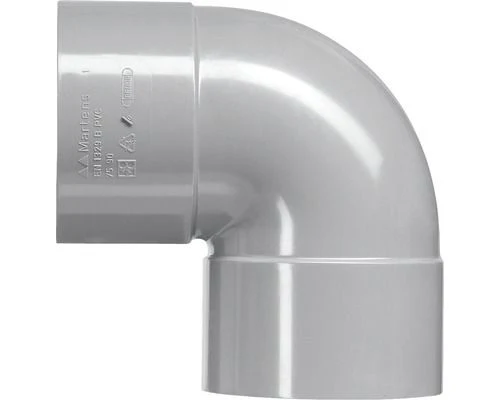 Bocht 90º 2xlijmmof PVC 40mm