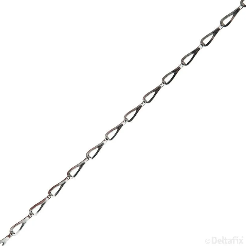 Deltafix patentketting 0,5mm vermessingd metaal per meter