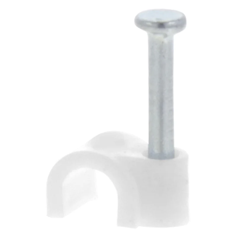 Q-Link kabelclip rond wit 5mm 50 stuks