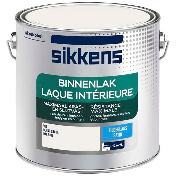 Sikkens Binnenlak zijdeglans RAL9016 2,5L