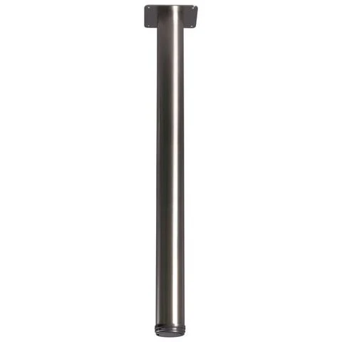 Meubelpoot Fortuna rond RVS zilver ⌀6x75cm 4st